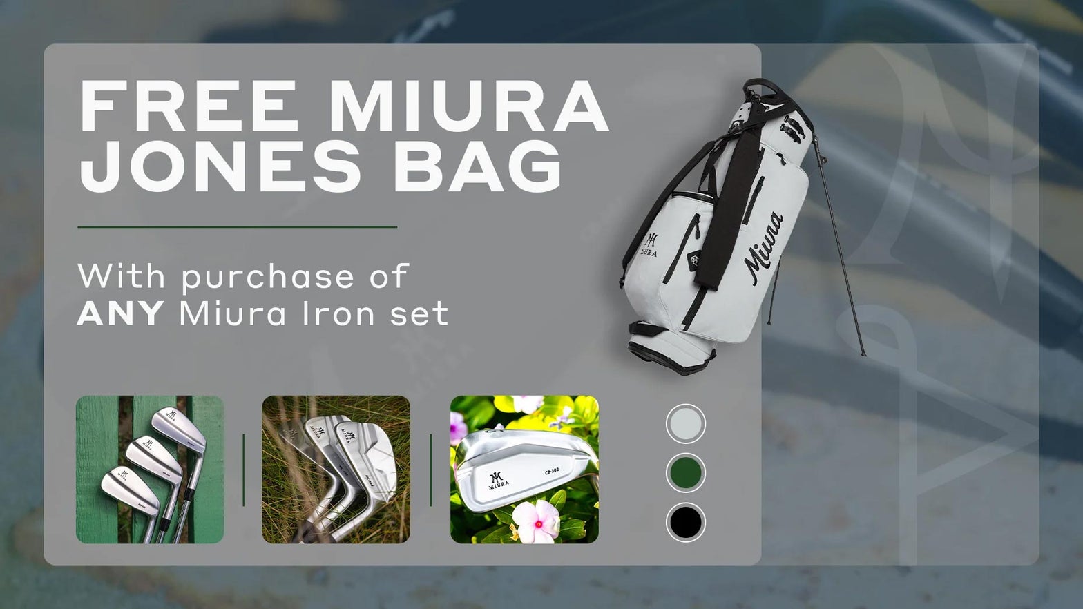 The best way to get a free Jones x Miura golf bag and save 0