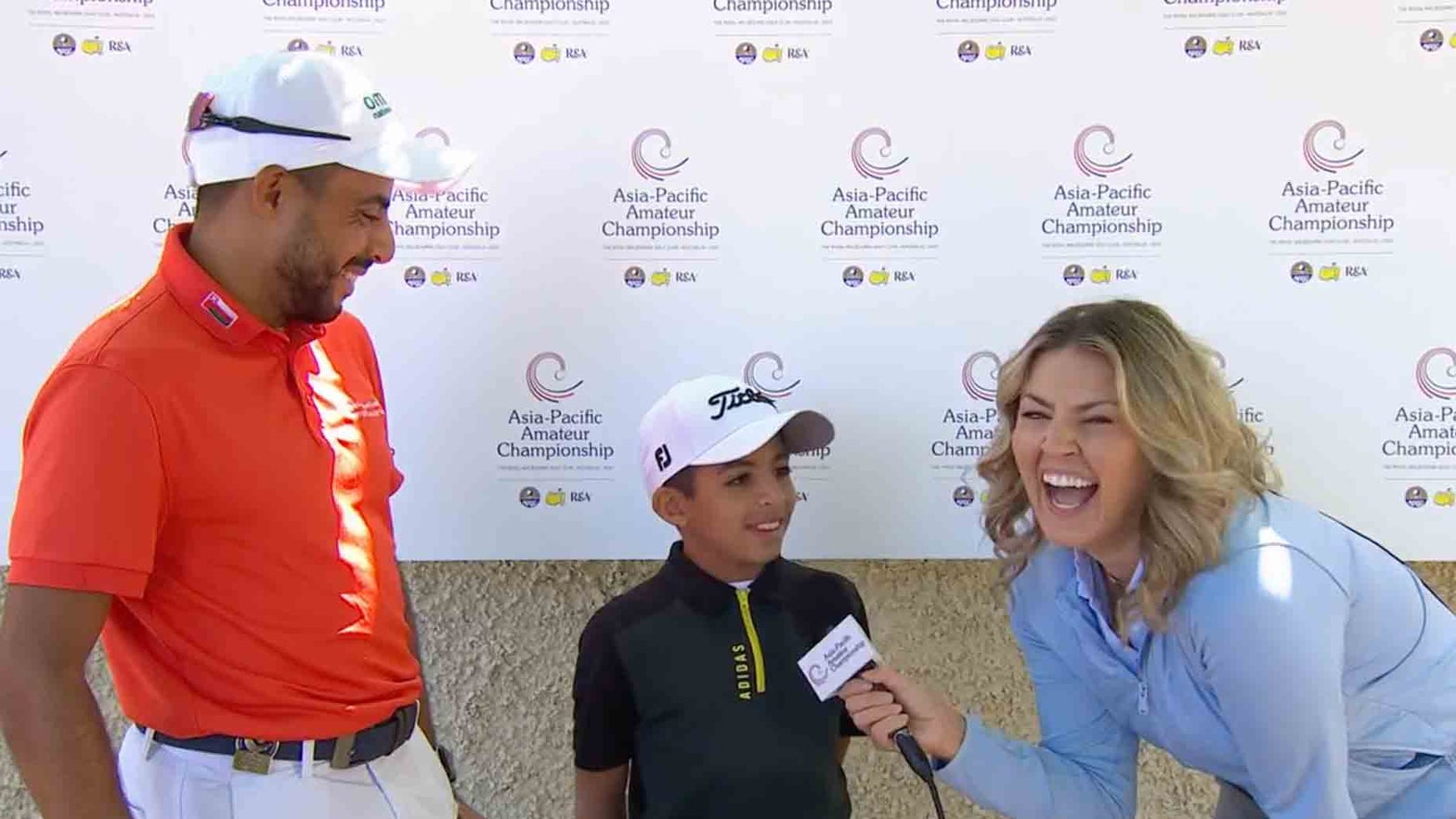 Week’s finest second? A son telling his Masters-hopeful dad what he’s doing improper 
