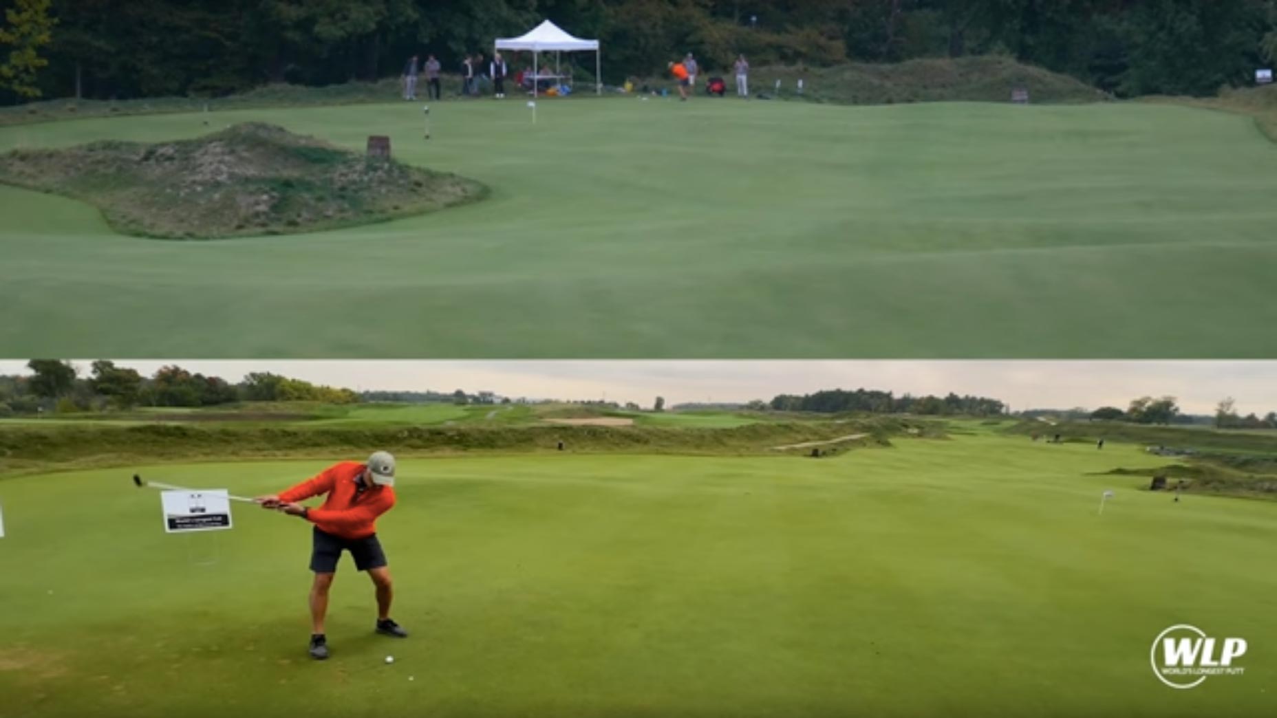 This man known as his shot, then drained the longest putt ever recorded