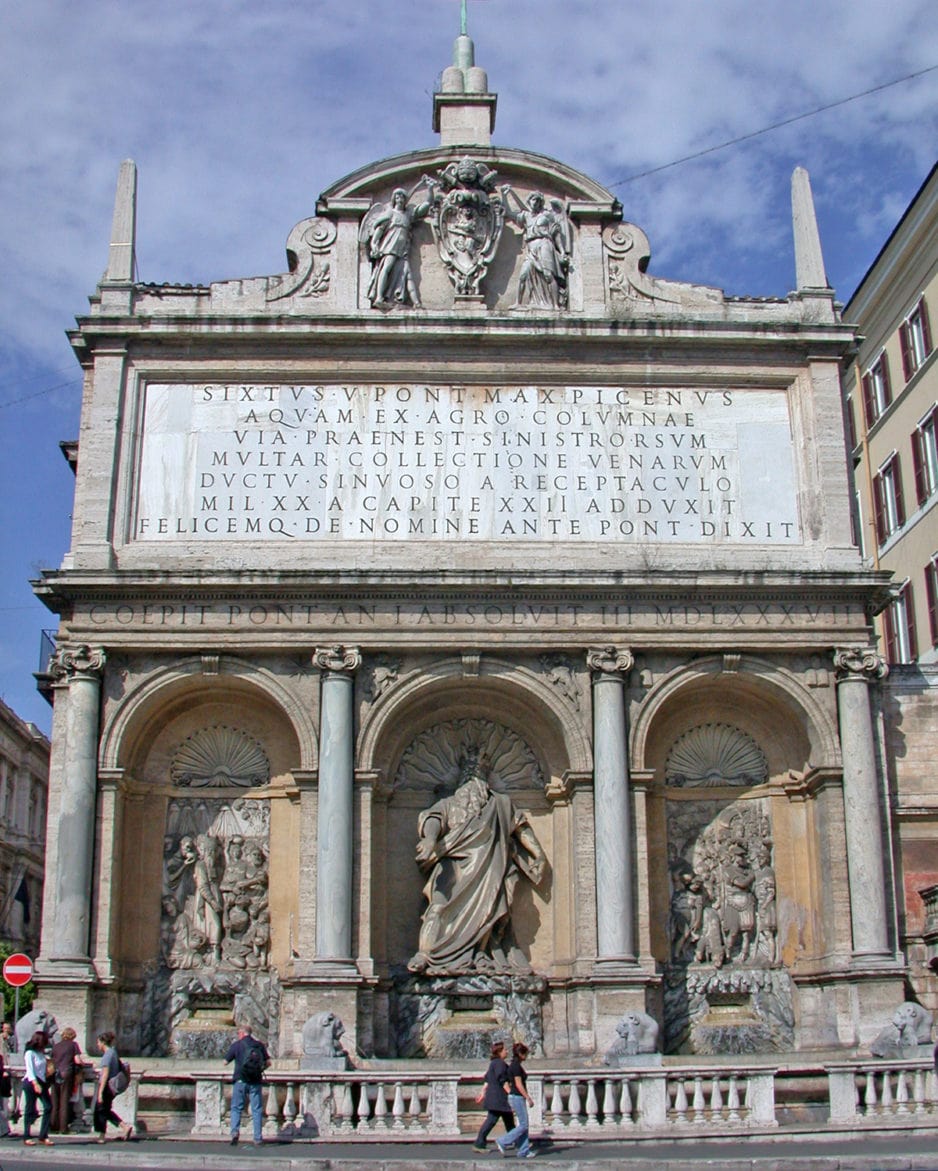 Moses Fountain (Fontana dell’Acqua Felice) in Rome – History, Facts and Location