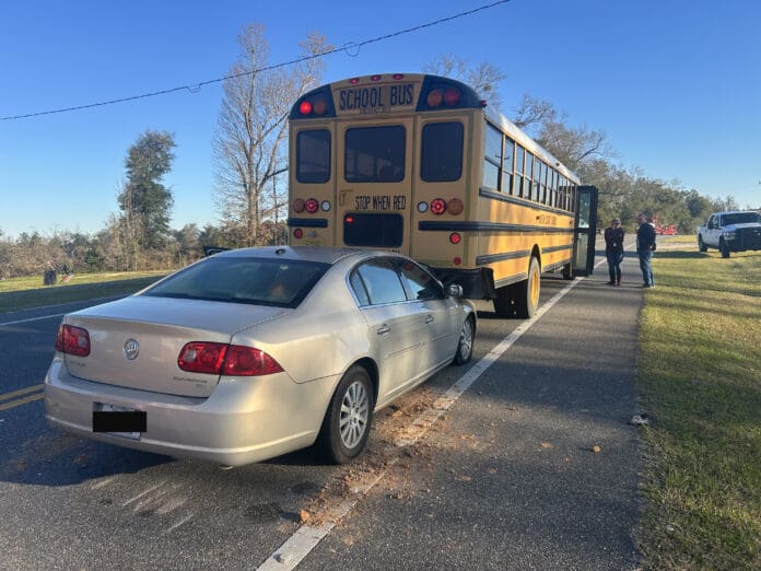 No one injured in bus accident