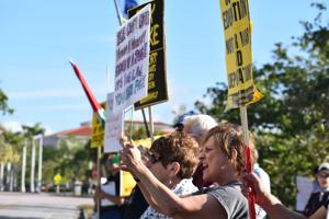 Local border control roundtable sparks protest