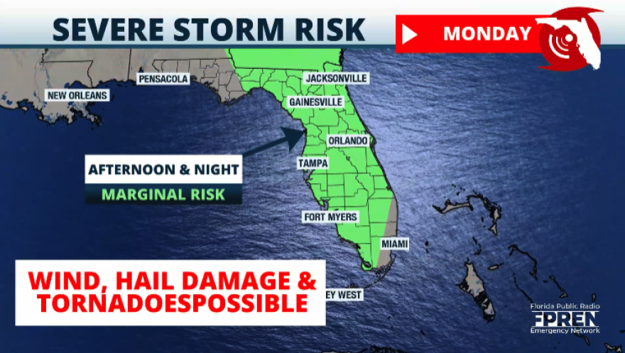 Severe storm, flash flood risk for much of Florida continues